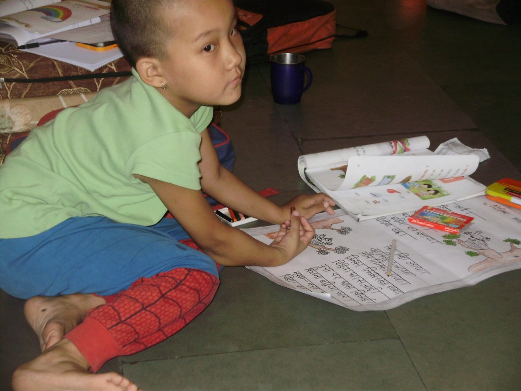 Even the youngsters have homework